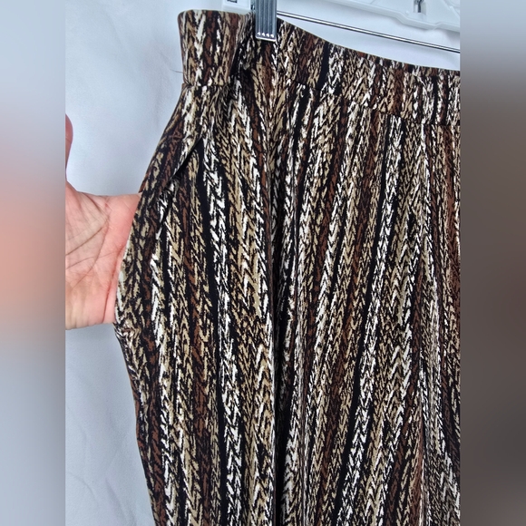 Susan Graver Printed Liquid Knit Pull On Mature Comfy Travel Pants sz 1X - Picture 4 of 7